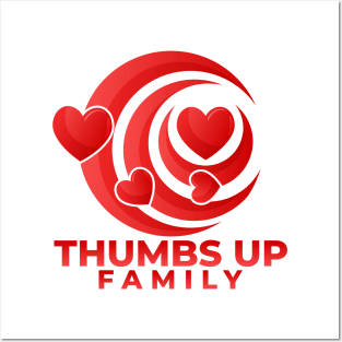 Thumbs Up Family Valentine's Posters and Art